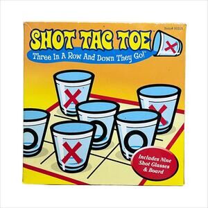 New Shot Tac Toe Shot Glass Drinking Party Game NIB